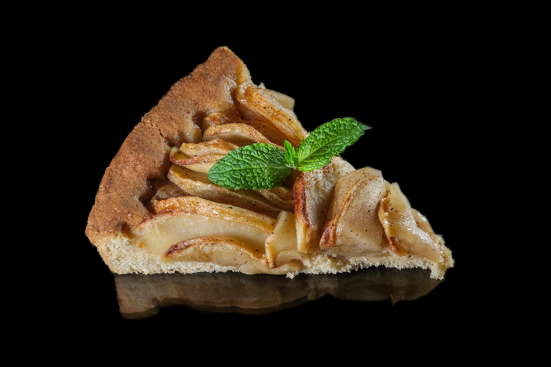 Яблочный пирог с карамелью